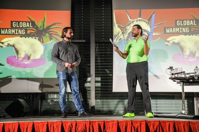 Lachen und lernen mit und von den Science Busters. | Foto: AHS Korneuburg