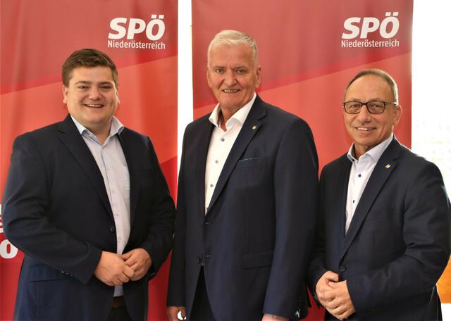 Pressekonferenz des SPÖ-Bezirks Krems. 