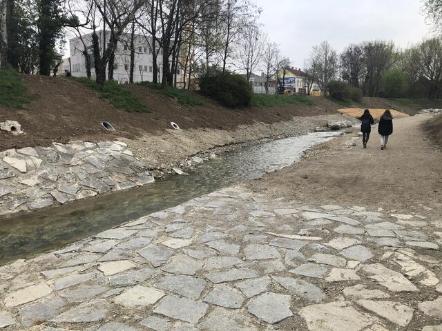 Die Renaturierung des Liesingbachs geht ab Mitte November 2022 weiter. | Foto: Berger