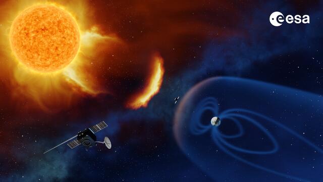 Graz wird nun zum Zentrum für die Vorhersage des Sonnenwinds. | Foto: ESA/A. Baker