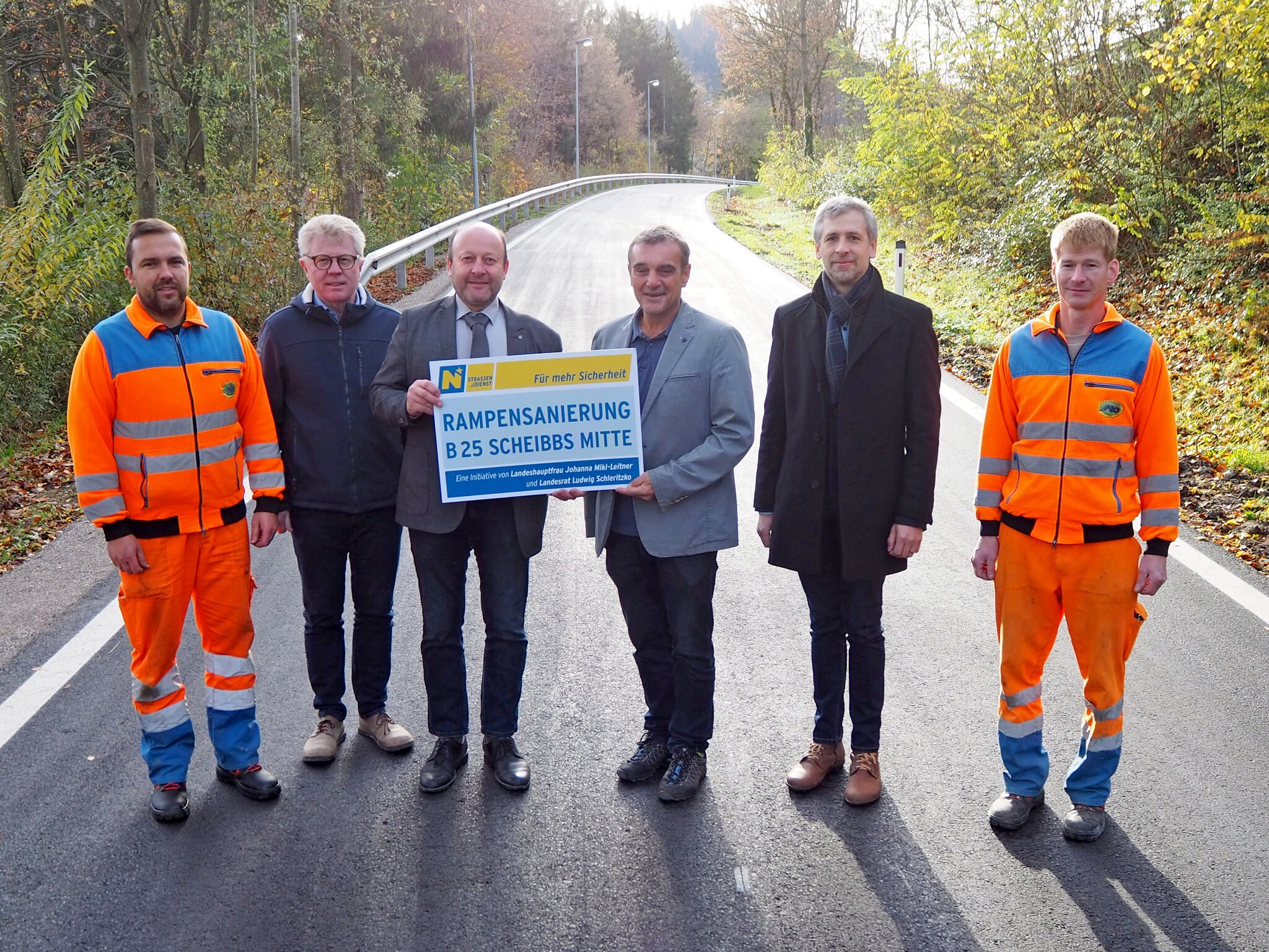 NÖ Straßendienst BundesstraßenRampen wurden in Scheibbs erneuert