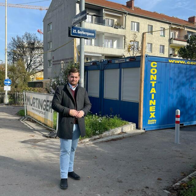 Philipp Stadler-Simbürger will die Gerbergasse öffnen. | Foto: VP Liesing