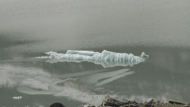 Der Klimawandel vor der Haustür. Die Gletscher schwinden.  | Foto: Baïer