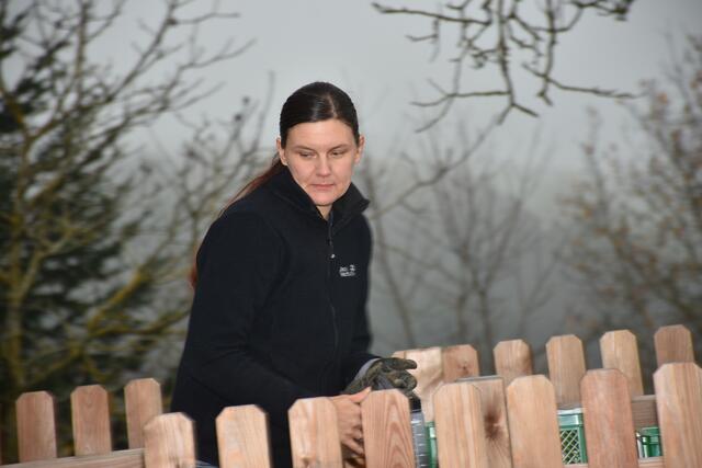 Die Gesunde Gemeinde Pabneukirchen pflanzte mit Schülern der MS Pabneukirchen, BU-Schwerpunkt mit Lehrerin Jennifer Böhm, und der Gemeinde einen Naschgarten. Am Bild Sandra Katharina Cardenas Lara. | Foto: Zinterhof