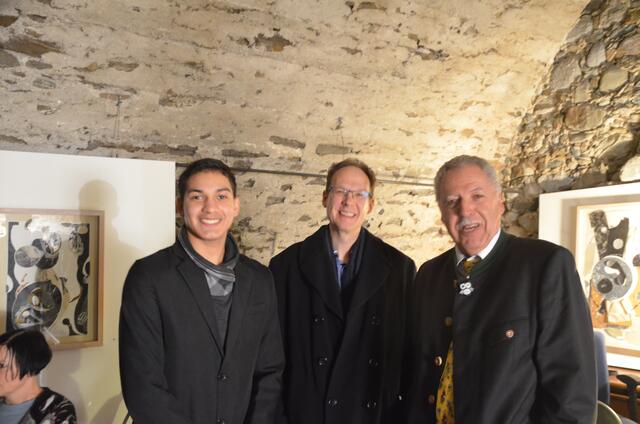 Franz Eder, Reinhold Schnell und Luis Miguel de Olvira Macedo (v.re.)