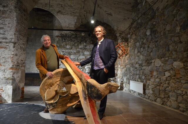 Alexander Kandut und Galerist Séverin Krön