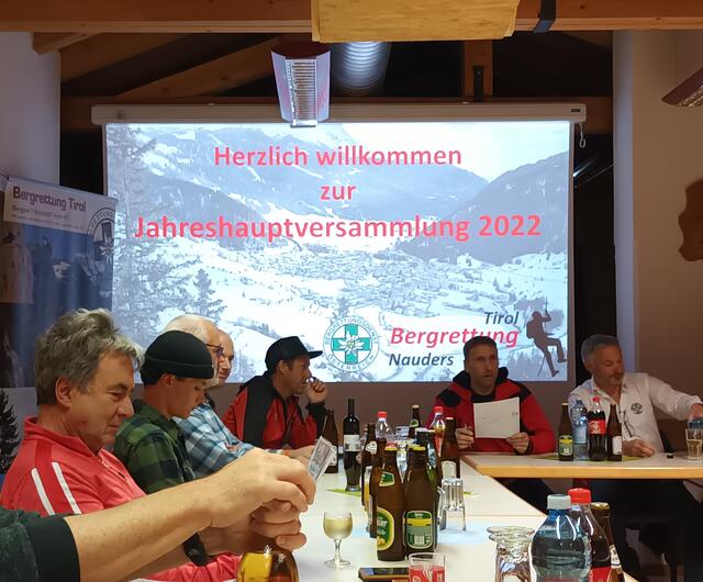 Die Bergrettung Nauders zog bei der Jahreshauptversammlung Bilanz. | Foto: Manfred Noggler