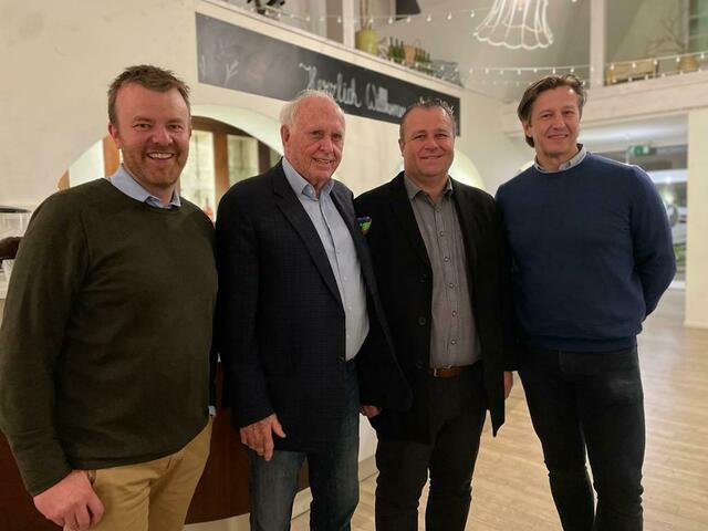 Zu Gast am Hannersberg: Gastgeber Ronni Gollatz, SMA-Ehrenpräsident Michael Kuhn, Bgm. Gerhard Klepits und SMA-Präsident Michael Schuen | Foto: Ronni Gollatz