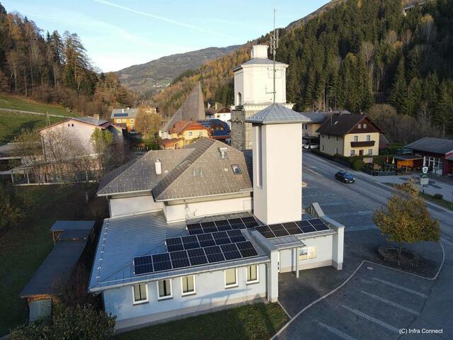 Auch das Feuerwehrhaus in Eisentratten hat eine PV-Anlage bekommen