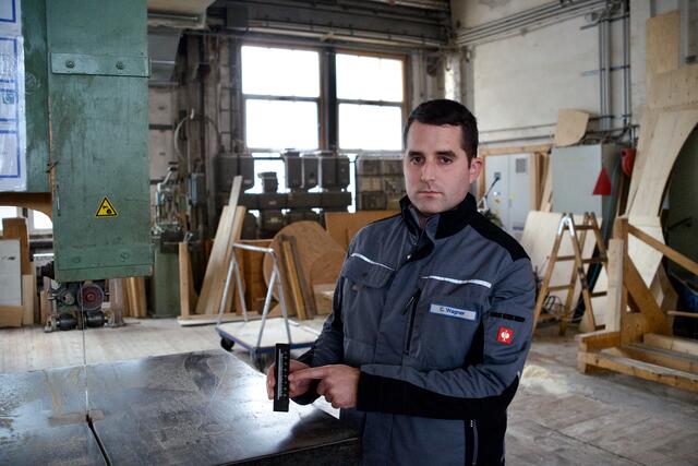 Christoph Wagner": Das Thermometer zeigt 8°C."