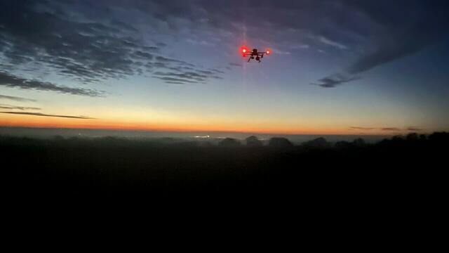Eine Drohne im Grenzeinsatz über Lutzmannsburg | Foto: FRIEBE/BUNDESHEER/RESINGER
