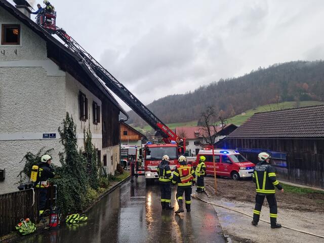 Feuerwehreinsatz im Bad Ischler Ortsteil Perneck. | Foto: www.ff-badischl.at