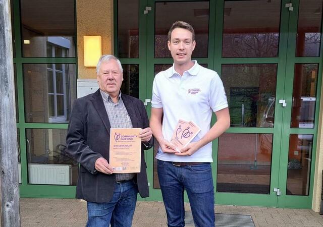 Stefan Konrad mit Stradens Bürgermeister Gerhard Konrad | Foto: Stefan Konrad 