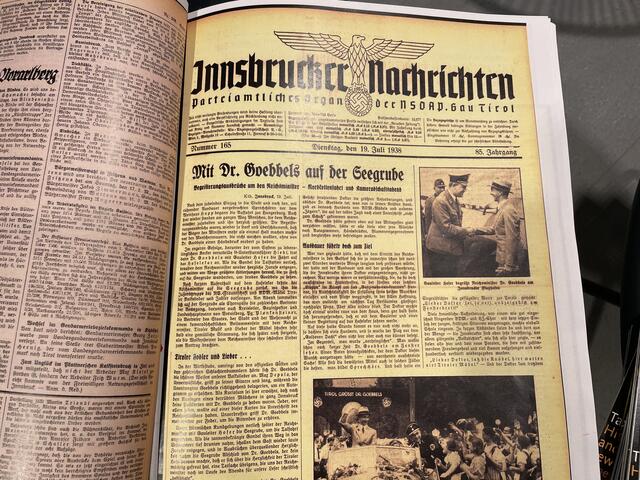 Nationalsozialistische Propaganda in der Tiroler und Innsbrucker Medienlandschaft in der Nazi-Zeit | Foto: BezirksBlätter