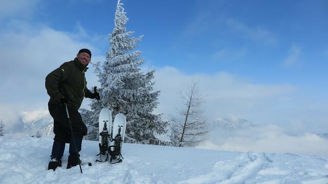 Auch im Winter in den Bergen unterwegs