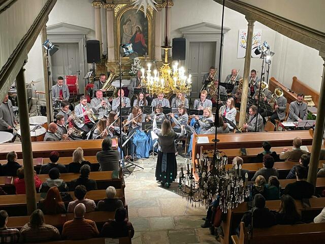 Der Musikverein Jugendkapelle Großpetersdorf spielte ein Konzert in der Evang. Kirche Großpetersdorf. | Foto: Musikverein Großpetersdorf