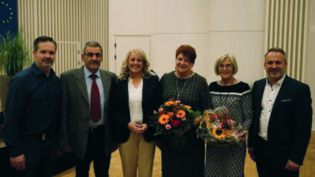 Am Bild (von links): Vize. BGM Joachim Berger, BZ Vors. Dieter Hacker, L.Abg.Vize. BGM Mag. Claudia Arpa, OG Vorsitzende Romana Scharf, OG Stellv. Melitta Müller, BGM Günther Vallant. | Foto: Privat