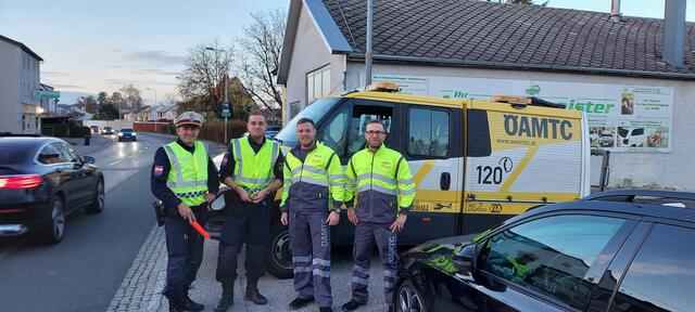 Die gemeinsame Aktion von Polizei und ÖAMTC soll das Sicherheitsbewusstsein der Autofahrer:innen schärfen. | Foto: ÖAMTC