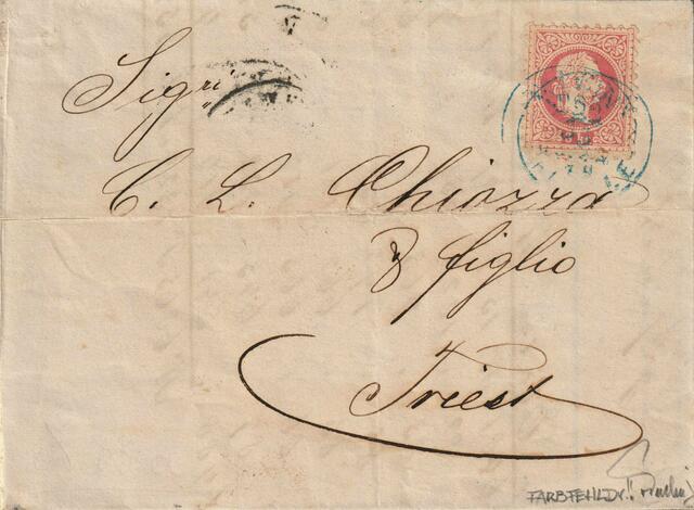 Der renomierte Philatelie-Experte Ulrich Ferchenbauer sagte dazu, dass dieses Brief nicht nur eine Rarität der Alt-Österreich-Philatelie, sondern wohl einer der seltensten Briefe der gesamten Philatelie weltweit. | Foto: Scan VF-Auktionen