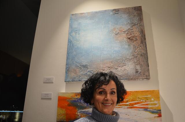 Silvia Steinacher vor igrem "under water"