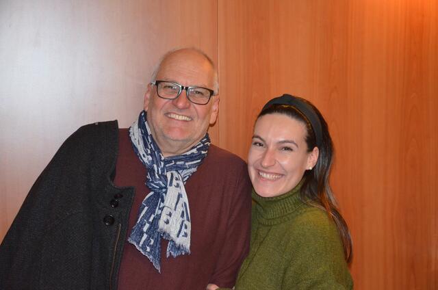 Der stolze Papa Wolfgang mit Tochter Marilena Daborer