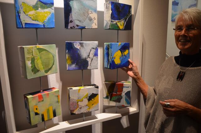 Margret Joch mit ihrem mobilen Werk