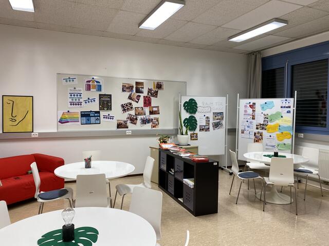 Coole Räume für offene Arbeitsformen und Gruppenarbeiten