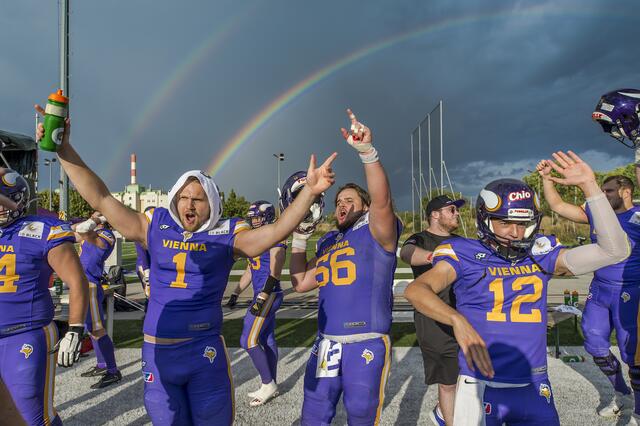 Auch im Jubiläumsjahr 2023 soll gejubelt werden. | Foto: Hannes Jirgal/Vienna Vikings