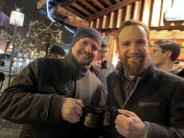 Stadtrat Thomas Rammerstorfer mit Stadtrat Martin Oberndorfer. | Foto: BRS