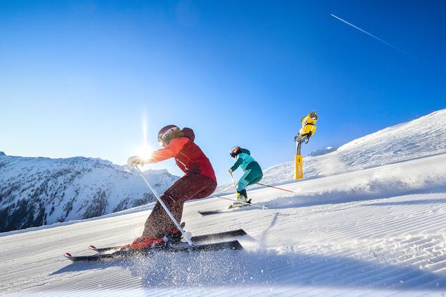 Der Hauser Kaibling startete am Mittwoch, 7. Dezember, mit durchgehendem Skibetrieb
in die Wintersaison 2022/23. | Foto: Hauser Kaibling