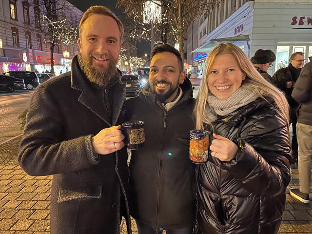 Stadtrat Martin Oberndorfer mit Redakteur Philipp Braun und Bundesrätin Alexandra Platzer. | Foto: BRS