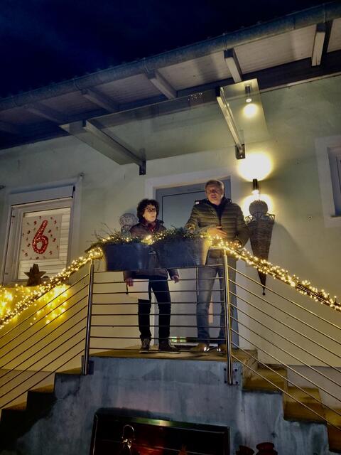 Fenster 6: Gastgeber Brigitte Klein und Gerald Lackner | Foto: Julius