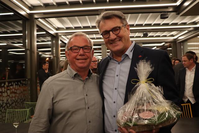 OSG-Chef Alfred Kollar (r.) stattete der Eröffnung ebenfalls einen Besuch ab.