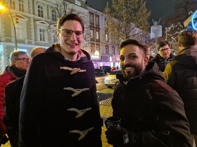 Mobilitätsstadtrat Stefan Ganzert und Redakteur Philipp Braun. | Foto: BRS