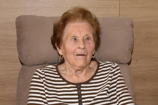 Im Pflegeheim St. Franziskus in Güssing feierte Friederike Csencsits ihren 86. Geburtstag. | Foto: Julius Potzmann