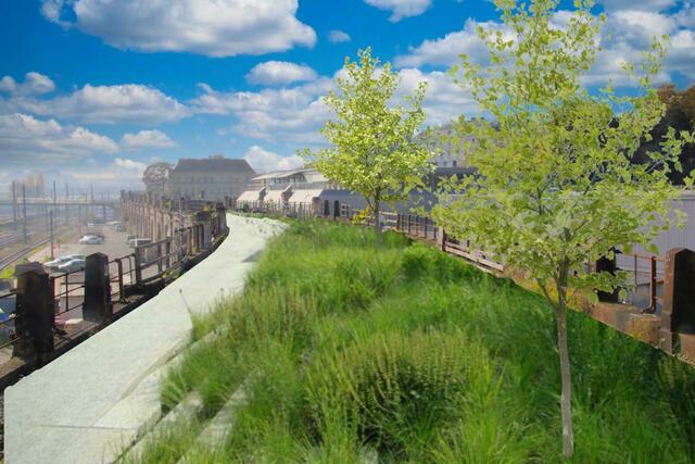 Eine erste Visualisierung für den Park in den luftigen Höhen Döblings. | Foto: BV19