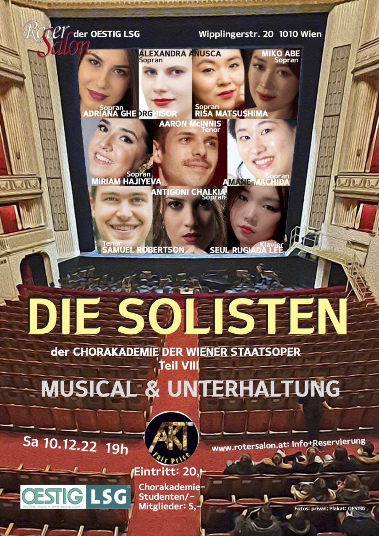 SolistenKonzert im 1. Bezirk Musical & Unterhaltung Innere Stadt