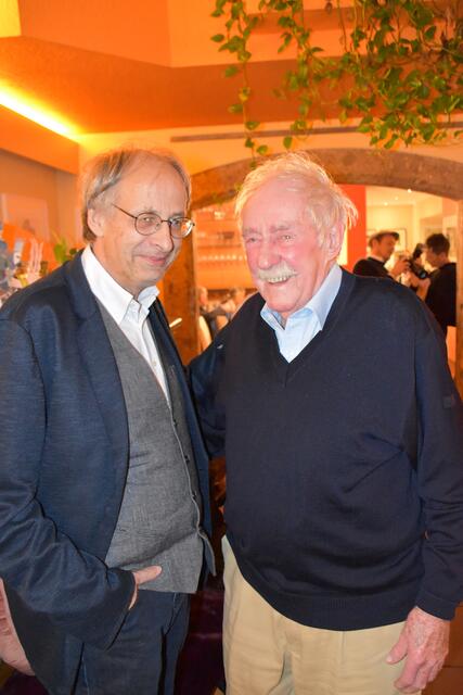 Stammgast ORF Tirol Redakteur Martin Sailer mit Walter Stecher.