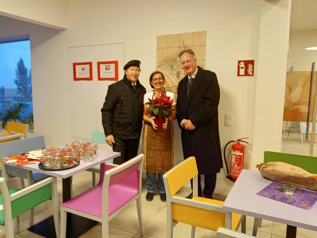 Maria Denner mit dem Gf. Obm. Matthias Steiner und Obm Gerald Maierhofer | Foto: ÖKB-Stockerau