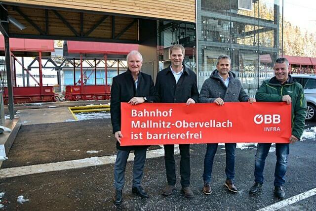 Günther Novak, Martin Lackner, Franz Jank und Arnold Klammer | Foto: Gemeinde Mallnitz