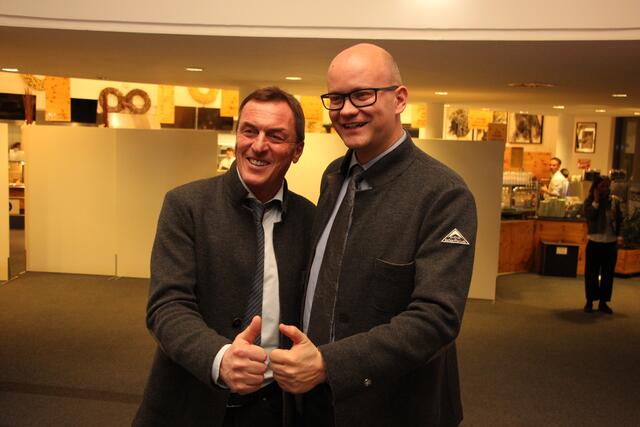 Neues Führungsduo bei den Bergbahnen Fiss-Ladis: Benny Pregenzer und Hansjörg Geiger (v.l.). | Foto: Schwarz