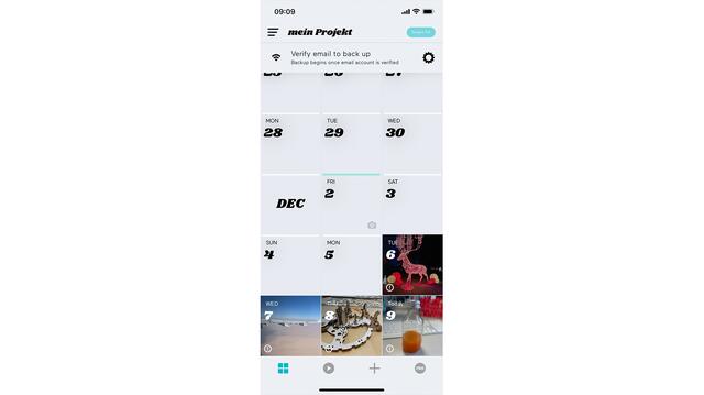 Das neue Jahr ist die Zeit der guten Vorsätze - warum nicht gleich zu Silvester mit dem Führen eines Videotagebuchs beginnen? Mit der App "1 Second Everyday - Video Diary" entsteht aus einem täglichen Foto ein Video. | Foto: Screenshot