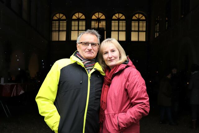 Adam und Regina genossen das traumhaft dekorierte Ambiente. | Foto: PUTZ/DOMS