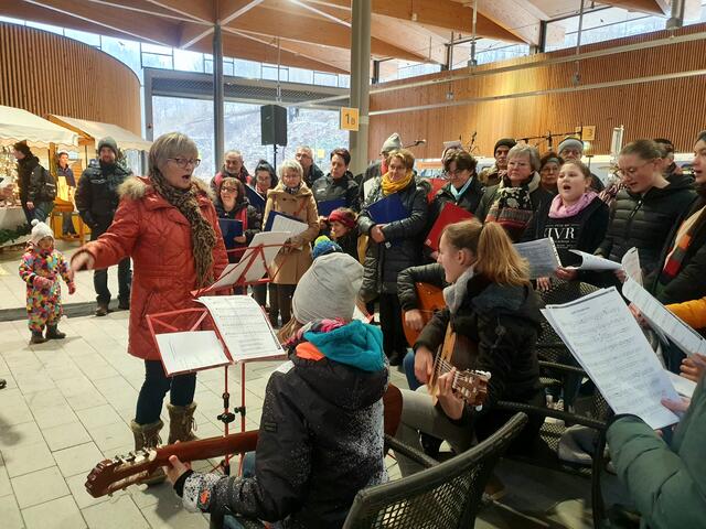 Die NMS Frankenfels singt im Chor. | Foto: Erika Kollmann-Till 