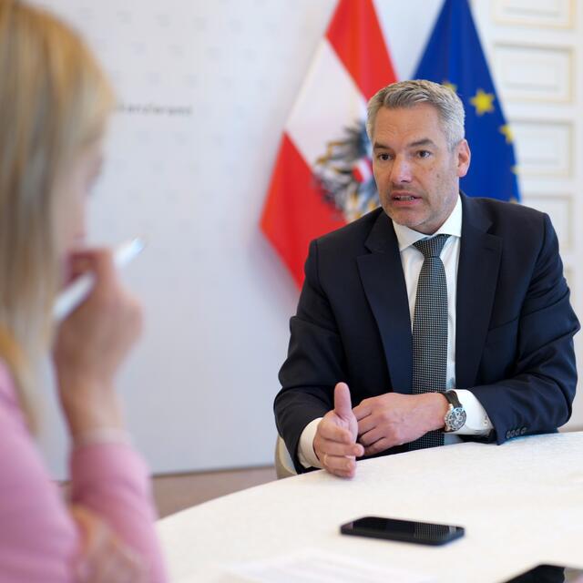 Bundeskanzler Karl Nehammer verteidigte das österreichische Veto gegen die Erweiterung der Schengenzone. | Foto: Markus Spitzauer