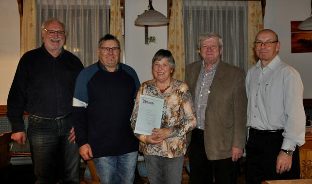 Erich Schwingenschlögl, Max Mörzinger, Elisabeth Hofbauer, Günter Cepak, Walter Sulzbachner. | Foto: KOBV Weitra
