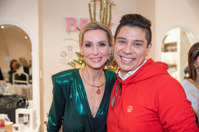 Ernährungscoach Karin Schranz-Klippl mit Designer Alexis Fernandez. | Foto: Markus Spitzauer