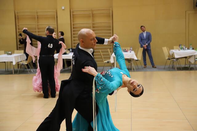 Nataiya Melnychenko und Wolfgang Kober aus Hausmannstätten holten Gold im Tanzsport.
 | Foto: Frederik Wagner