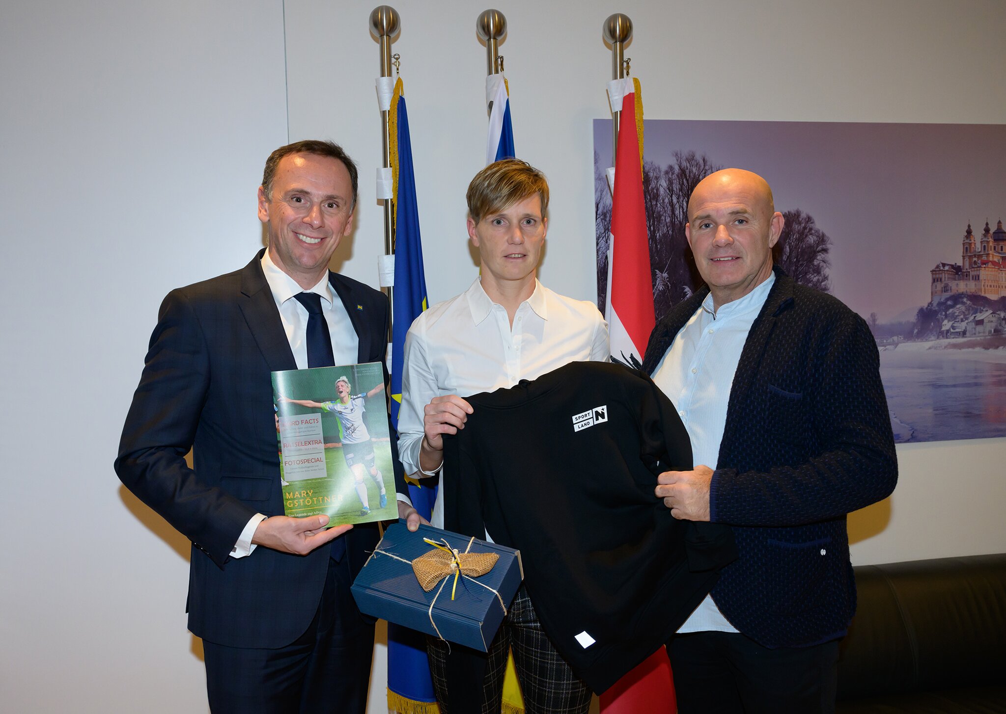 Sportlerin aus dem Wienerwald Sportlandesrat Danninger empfing