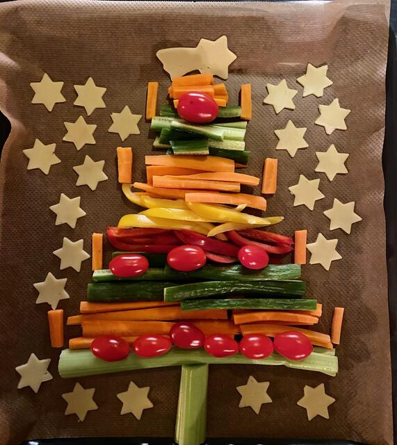 Ein weihnachtlicher Gemüsegruß aus der gesunden Küche. | Foto: Doris Gierlinger